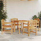 Sillas de jardín 2 unidades madera maciza de teca 58x59x88 cm
