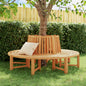 Banco de árbol circular madera maciza eucalipto Ø208 cm