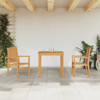 Juego comedor de jardín 3 piezas ratán sintético gris