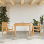 Juego comedor de jardín 3 piezas ratán sintético gris