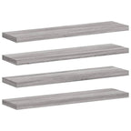 Estantes pared 2 uds madera ingeniería gris Sonoma 40x10x1,5 cm