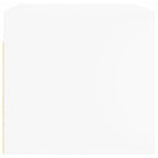 Mueble pared con puertas de vidrio 2 uds blanco 68,5x37x35 cm