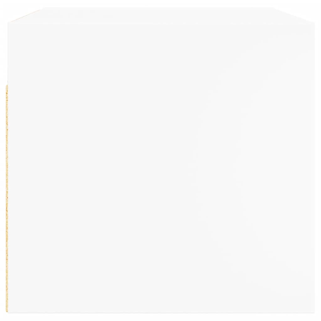 Mueble pared con puertas de vidrio 2 uds blanco 68,5x37x35 cm