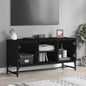 White TV cabinet with glass doors 102x37x42 cm
