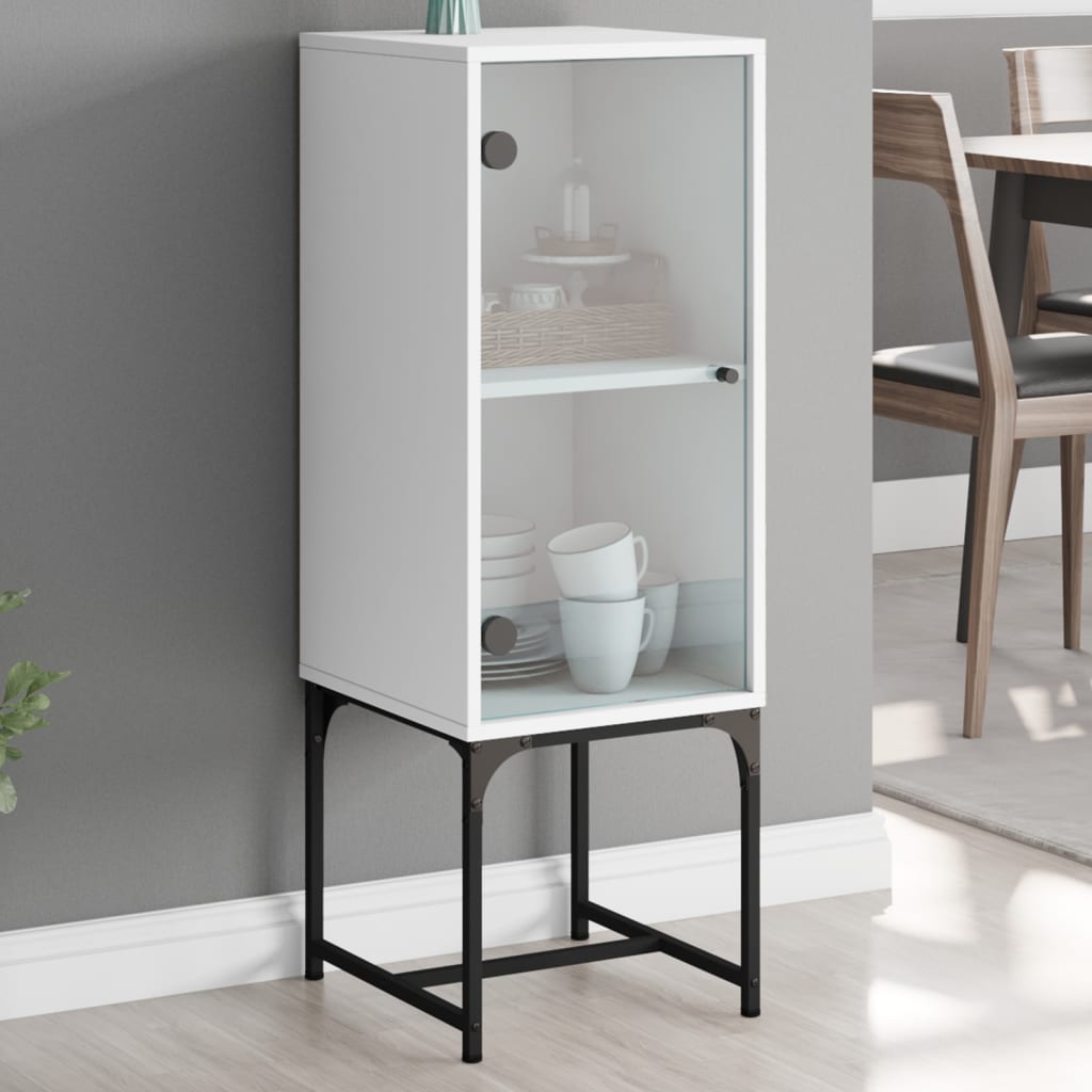 Aparador madera maciza de mango negro 40x33x75 cm