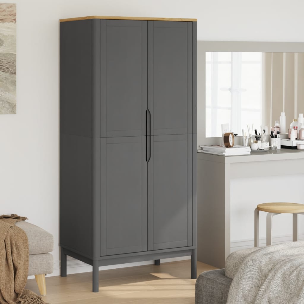 Armario "Corona" 101x52x170 cm Madera maciza de pino