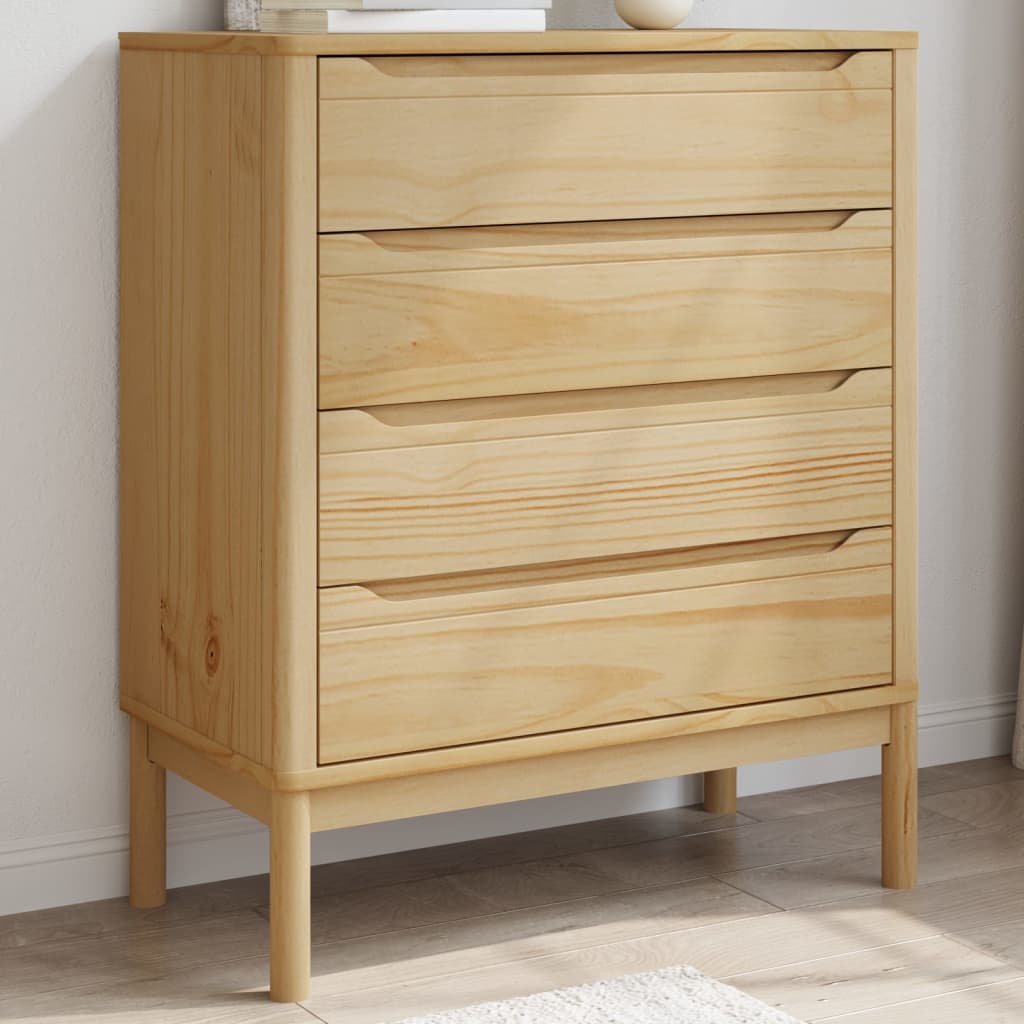 Cajonera de esquina madera de ingeniería blanca 40x41x76 cm