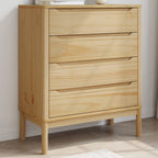 Cajonera de esquina madera de ingeniería blanca 40x41x76 cm
