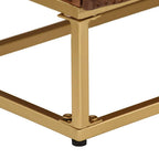 Cómoda madera maciza de mango y hierro 55x30x76 cm