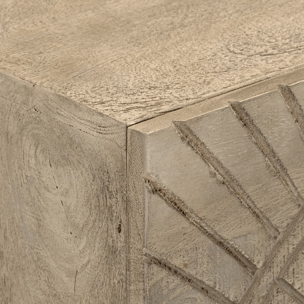 Cómoda madera maciza de mango y hierro 55x30x76 cm