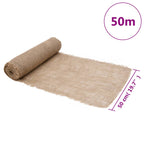 Rollos de yute 2 unidades 0,5x50 m 100% yute 200 gsm