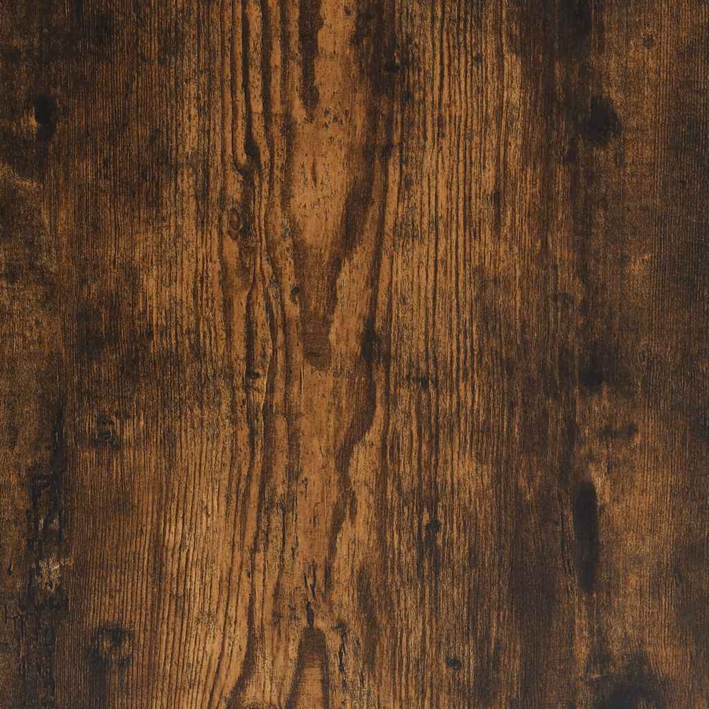 Jaula para perros madera ingeniería roble ahumado 55x75x65 cm