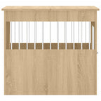 Jaula para perros madera ingeniería roble Sonoma 64,5x80x71 cm