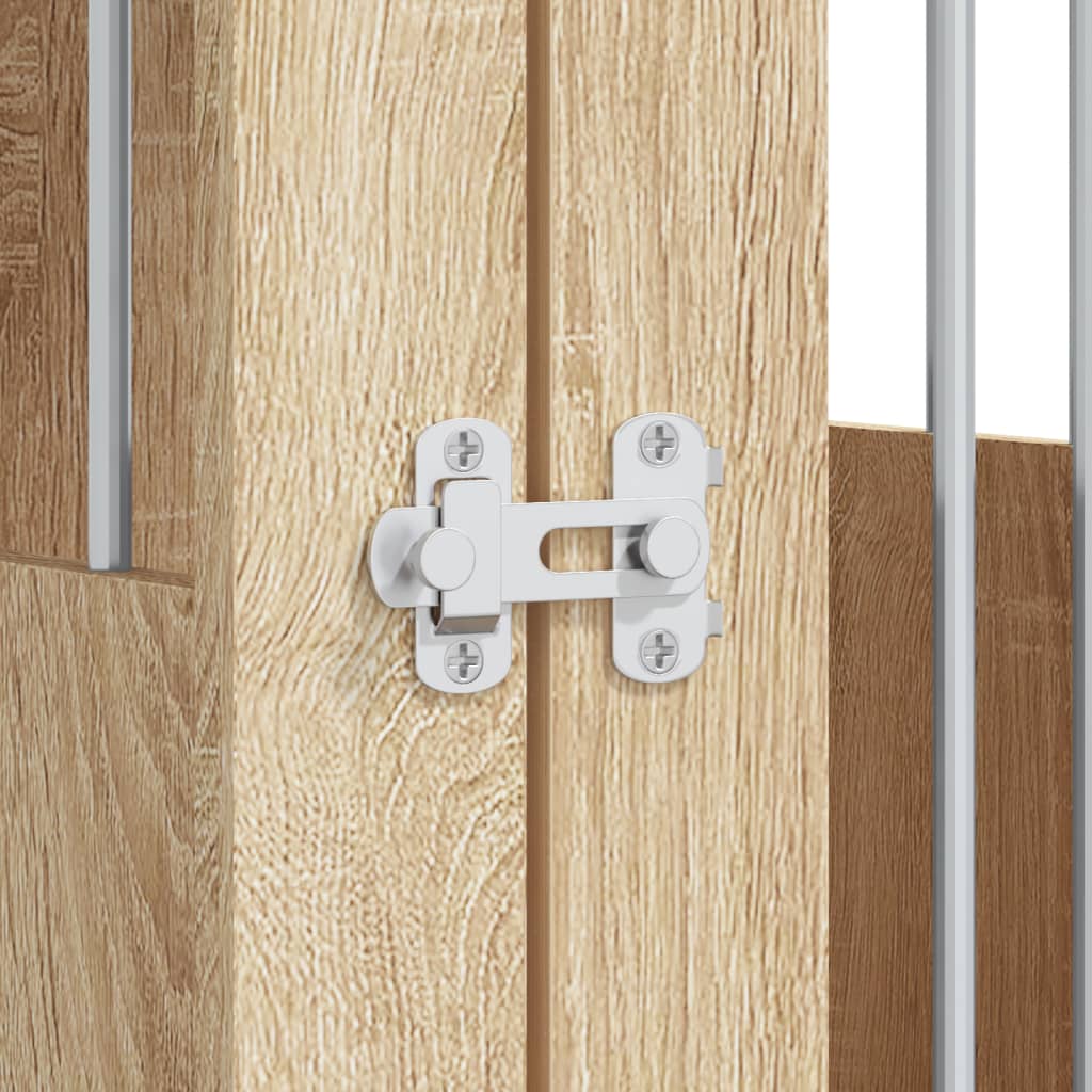 Jaula para perros madera ingeniería roble Sonoma 64,5x80x71 cm