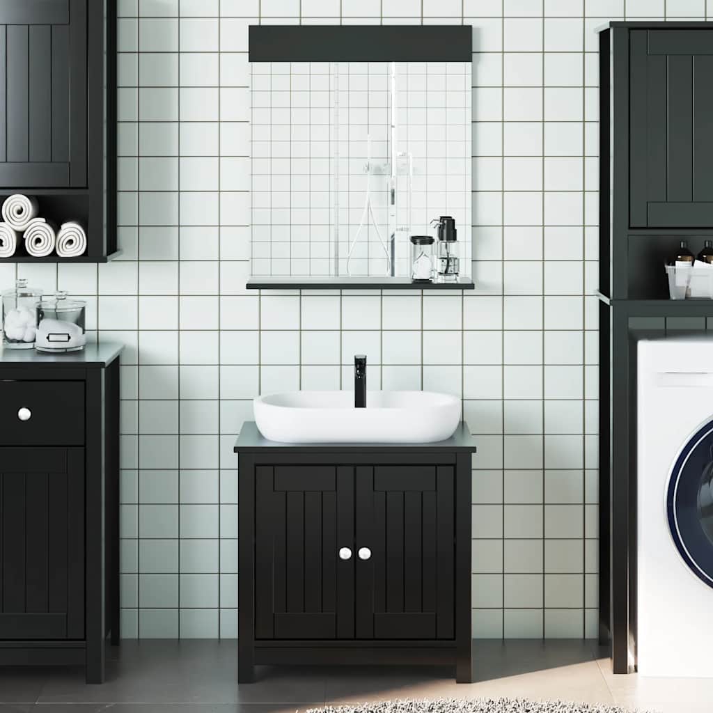 Juego de muebles de baño 5 pzas madera ingeniería roble Sonoma