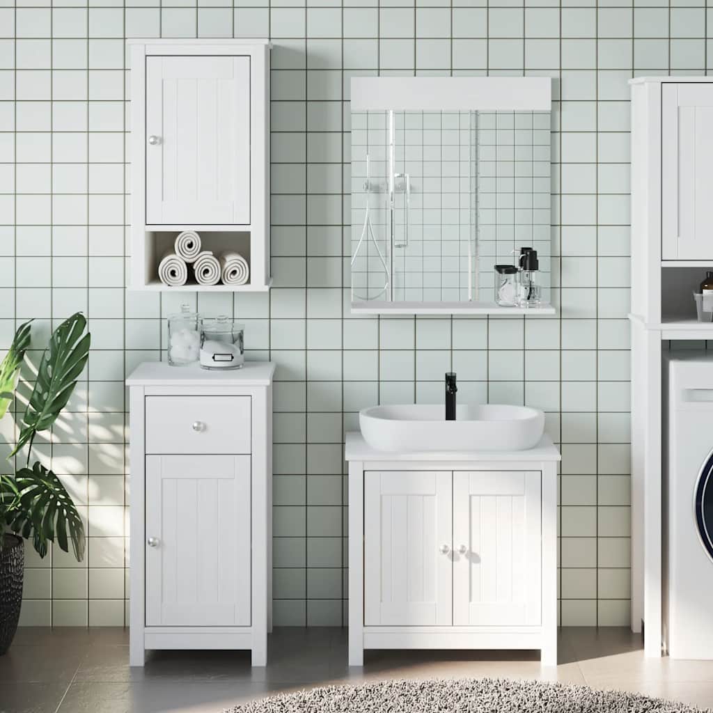 Juego de muebles de baño 5 pzas madera ingeniería roble Sonoma