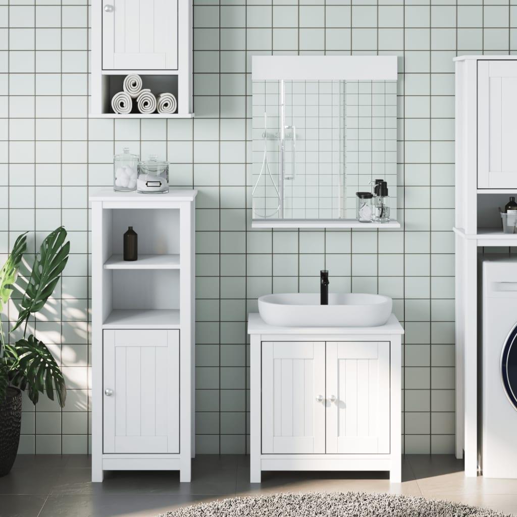 Juego de muebles de baño 5 pzas madera ingeniería roble Sonoma