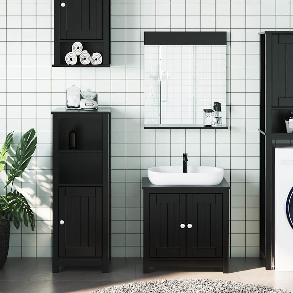 Juego de muebles de baño 5 pzas madera ingeniería roble Sonoma