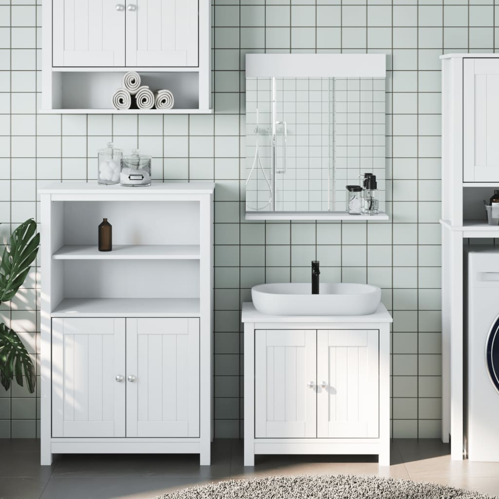 Juego de muebles de baño 5 pzas madera ingeniería roble Sonoma