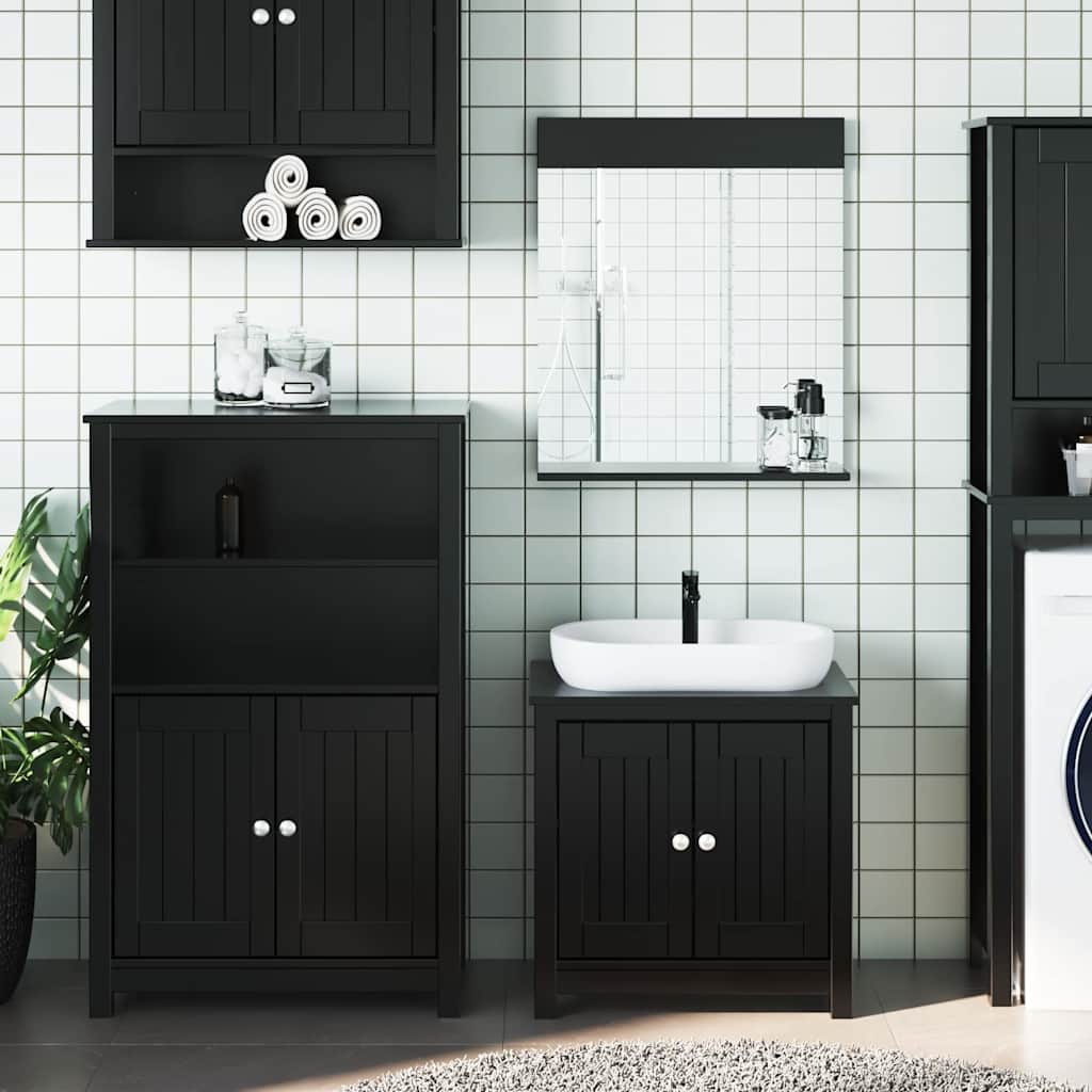Juego de muebles de baño 5 pzas madera ingeniería roble Sonoma