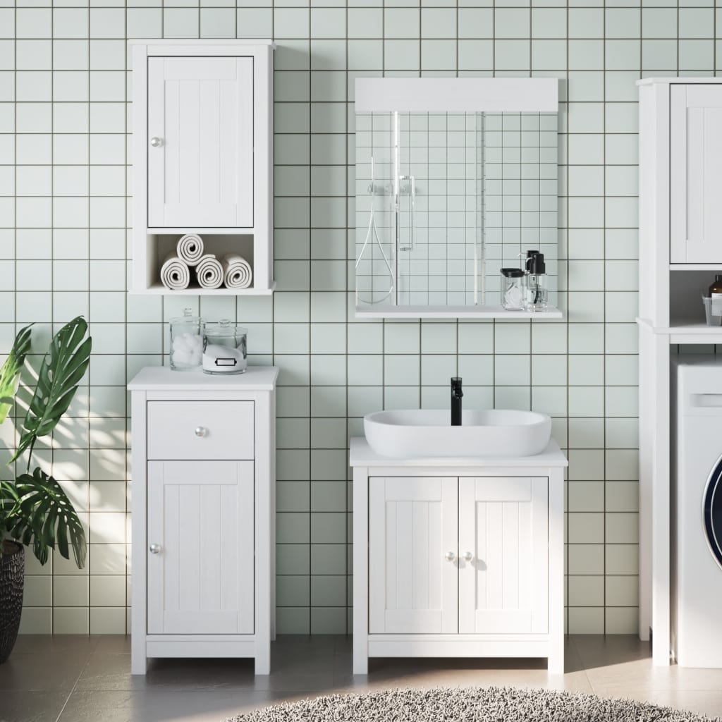 Juego de muebles de baño 5 pzas madera ingeniería roble Sonoma
