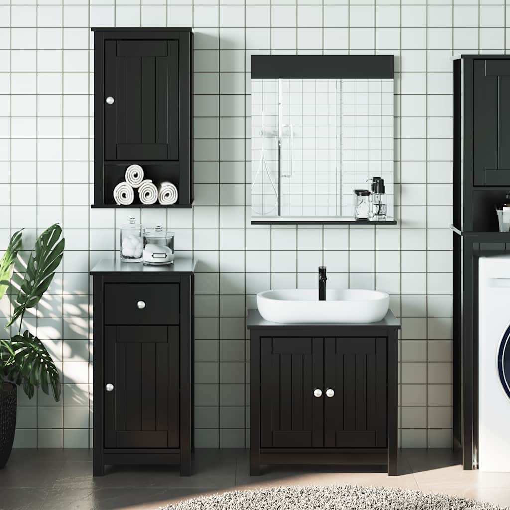 Juego de muebles de baño 5 pzas madera ingeniería roble Sonoma