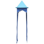 Cortinas para cama alta con torre poliéster azul