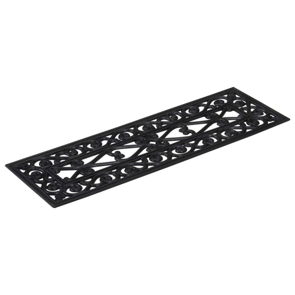 Alfombrillas de escalera de goma 10 uds goma 25x75 cm
