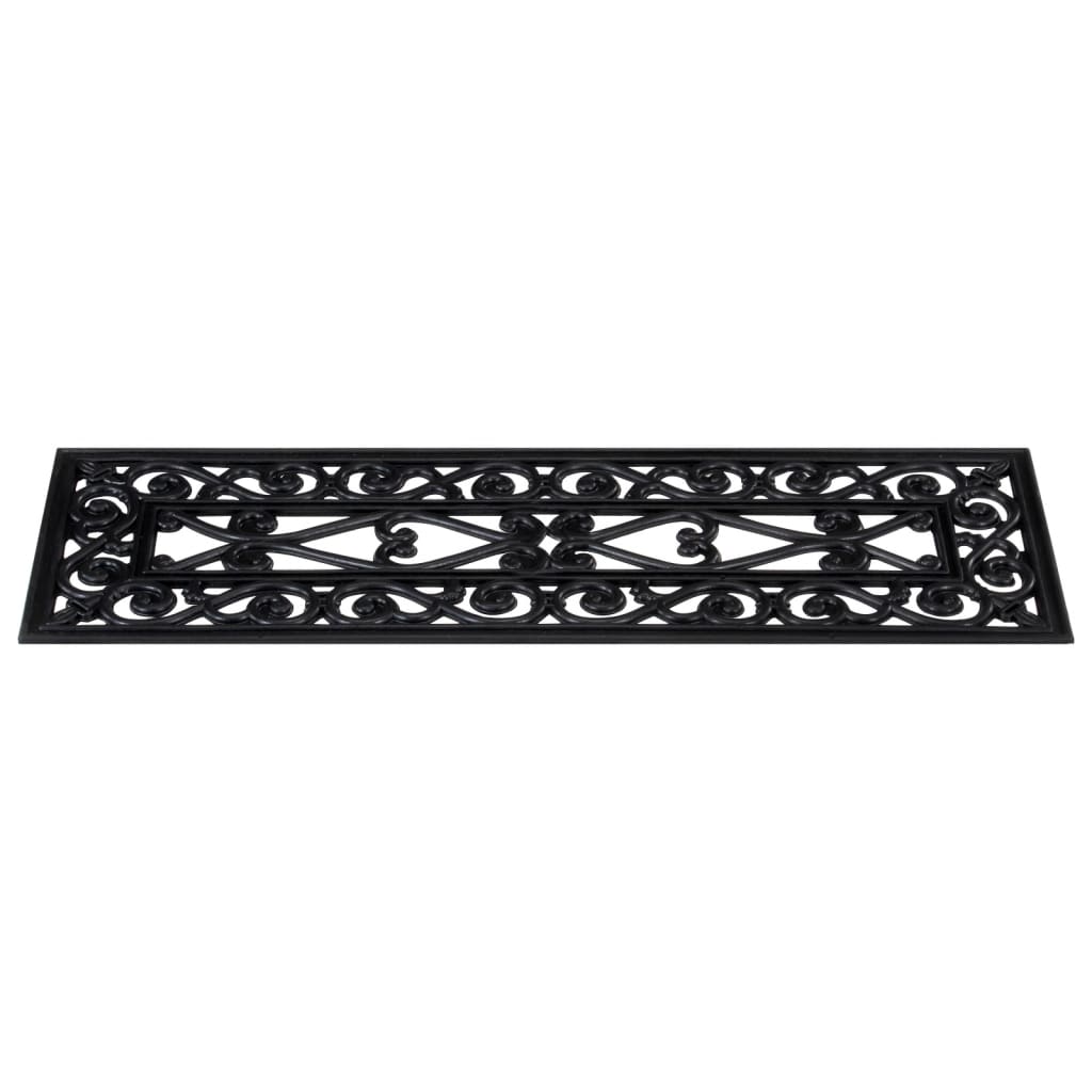 Alfombrillas de escalera de goma 10 uds goma 25x75 cm