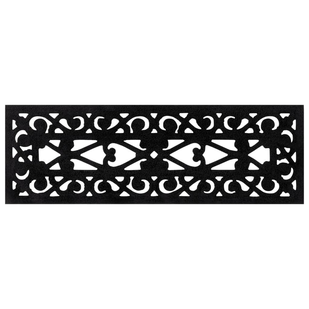 Alfombrillas de escalera de goma 10 uds goma 25x75 cm