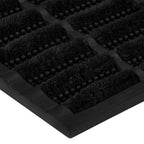 Felpudo rectangular de goma y fibra de coco 40x60 cm