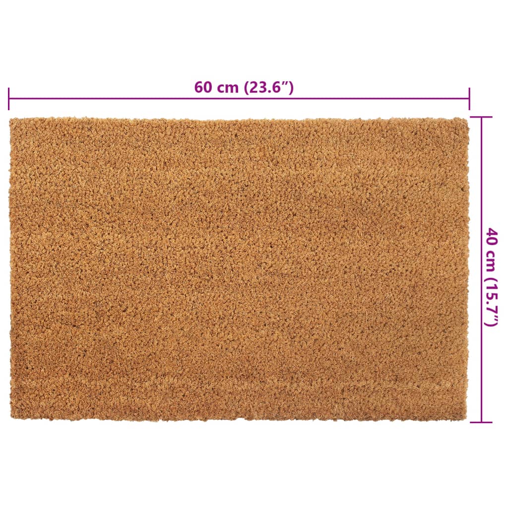 Felpudo de fibra de coco copetuda 40x60 cm