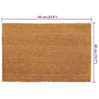 Felpudo de fibra de coco copetuda 40x60 cm
