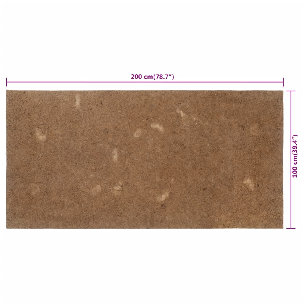 Estera para colchón de fibra de coco 100x200 cm