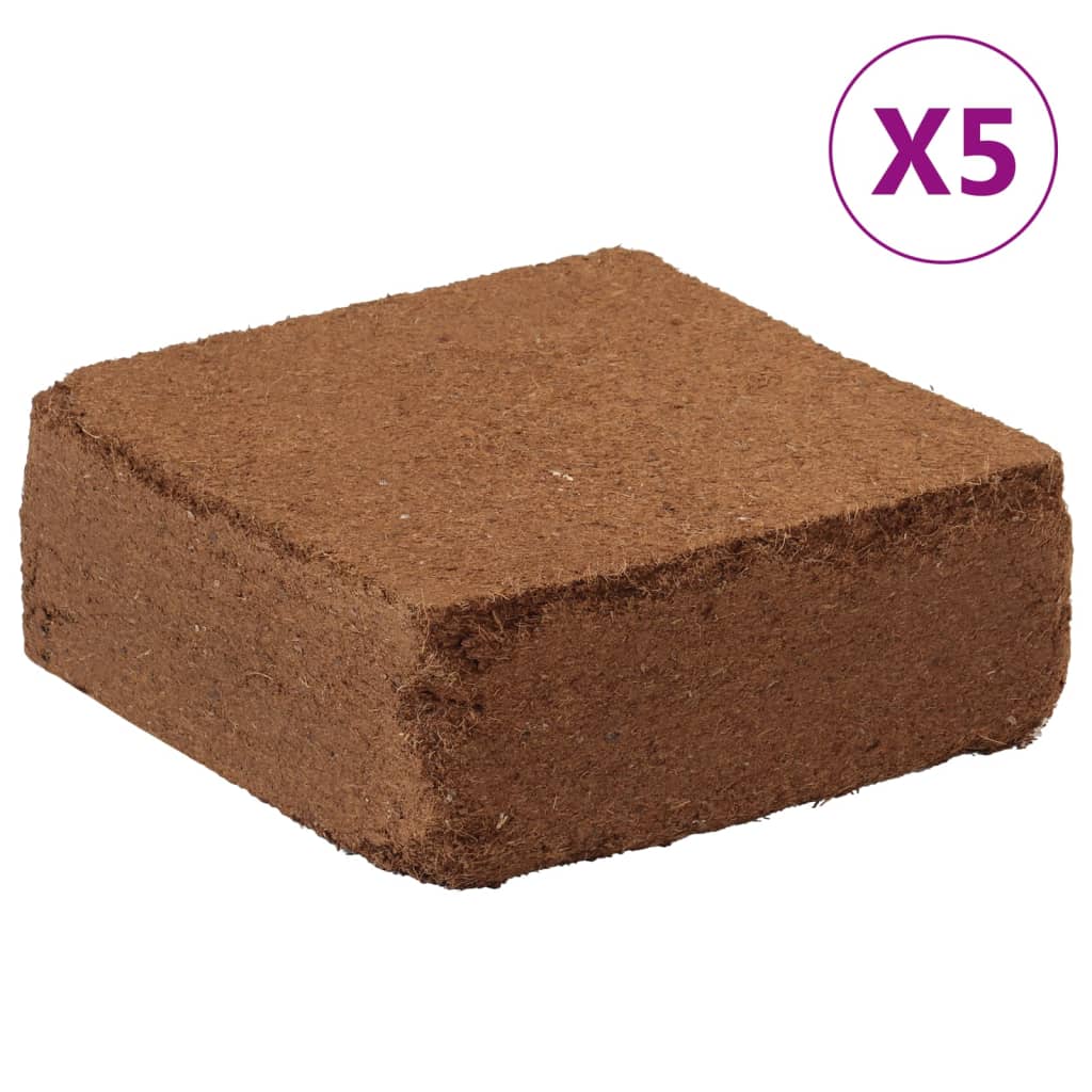 Bloques de fibra de coco 12 uds 650 g cada uno 7,8 kg total