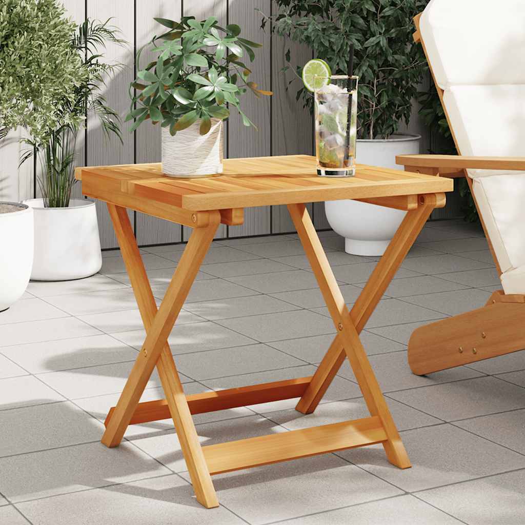 Mesa de comedor de jardín madera maciza de teca 150x90x75 cm