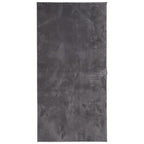 Alfombra de pelo corto suave lavable HUARTE antracita 100x200cm