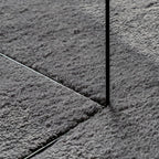 Alfombra de pelo corto suave lavable HUARTE antracita 100x200cm