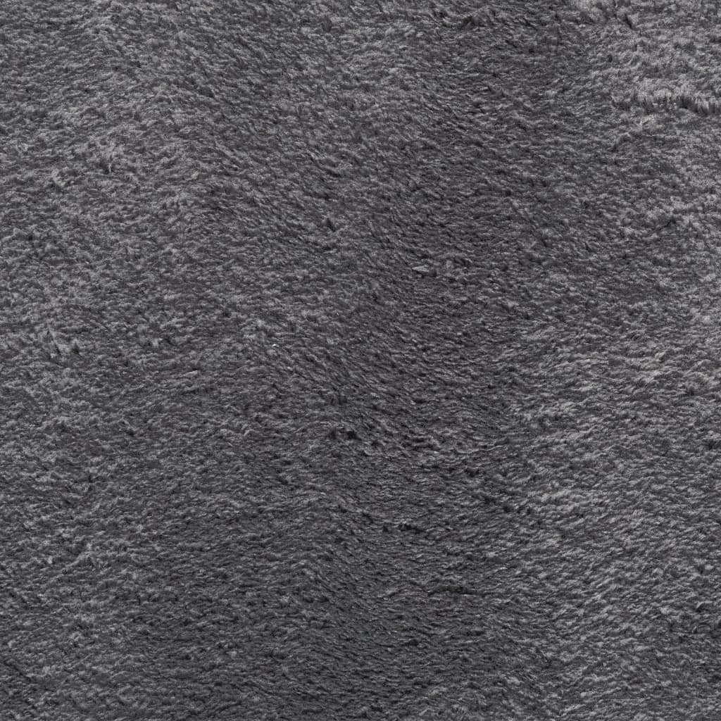 Alfombra de pelo corto suave lavable HUARTE antracita 100x200cm
