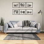 Alfombra de pelo corto suave lavable HUARTE antracita 100x200cm