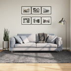 Alfombra de pelo corto suave lavable HUARTE antracita 100x200cm