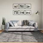 Alfombra de pelo corto suave lavable HUARTE antracita 100x200cm