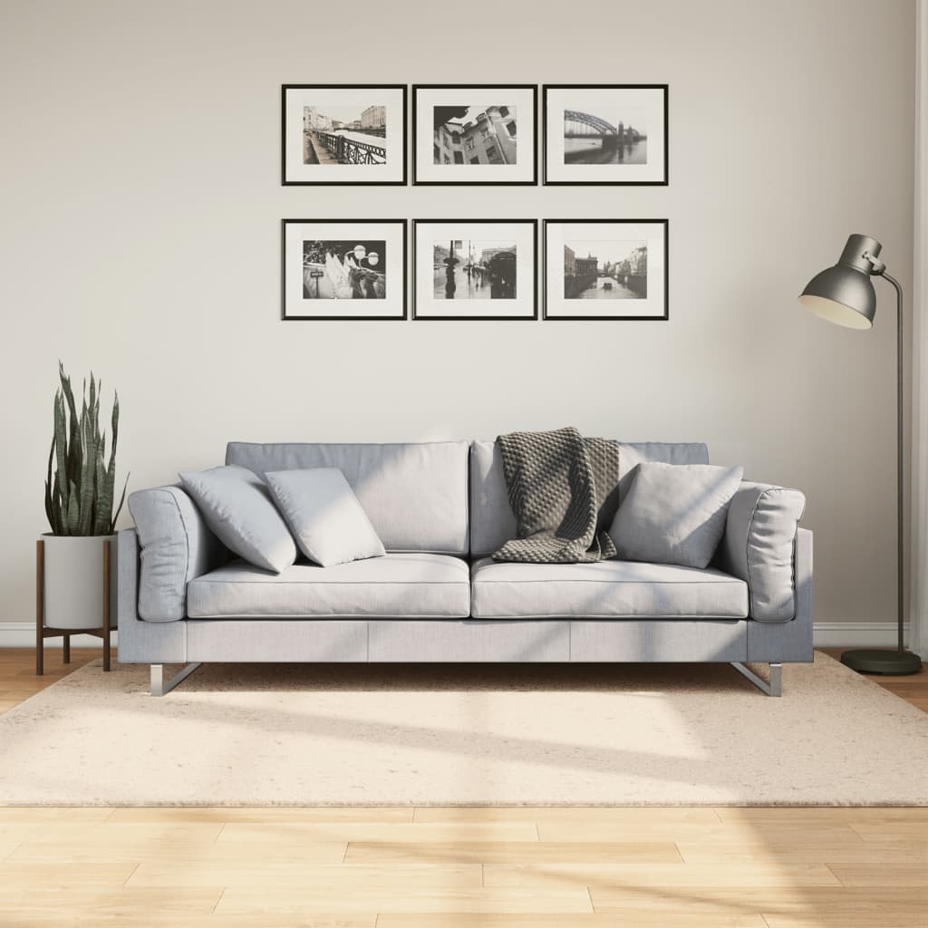 Alfombra de pelo corto suave lavable HUARTE antracita 100x200cm