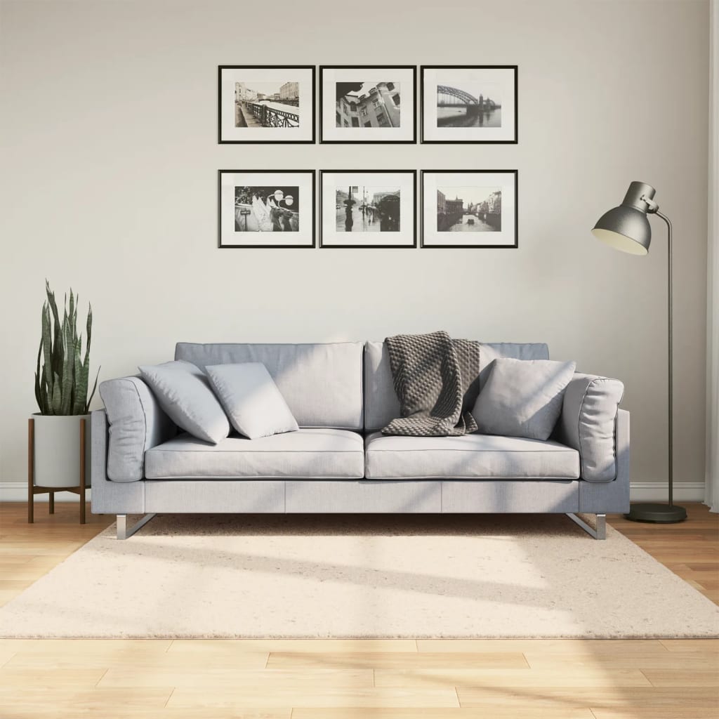 Alfombra de pelo corto suave lavable HUARTE antracita 100x200cm