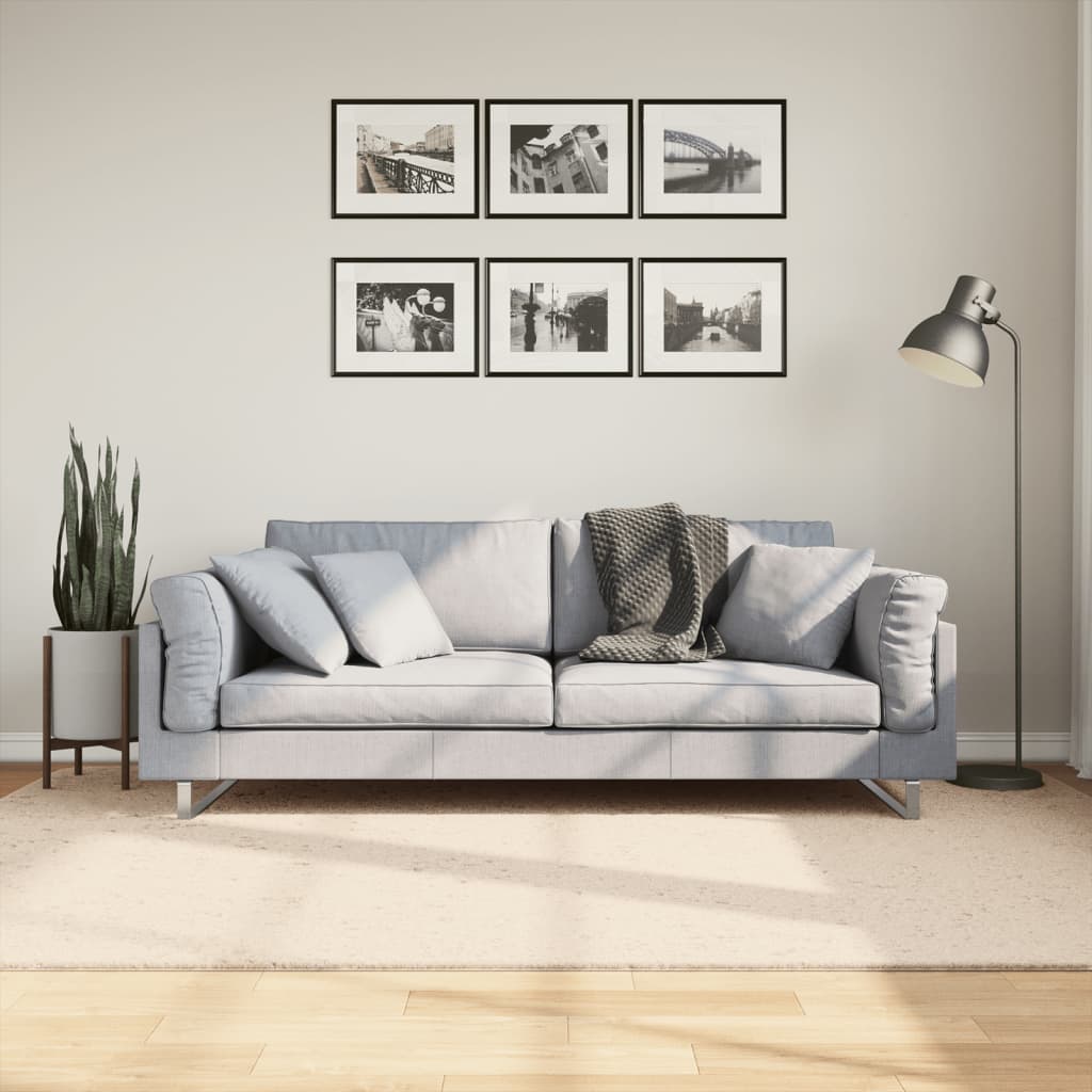 Alfombra de pelo corto suave lavable HUARTE antracita 100x200cm