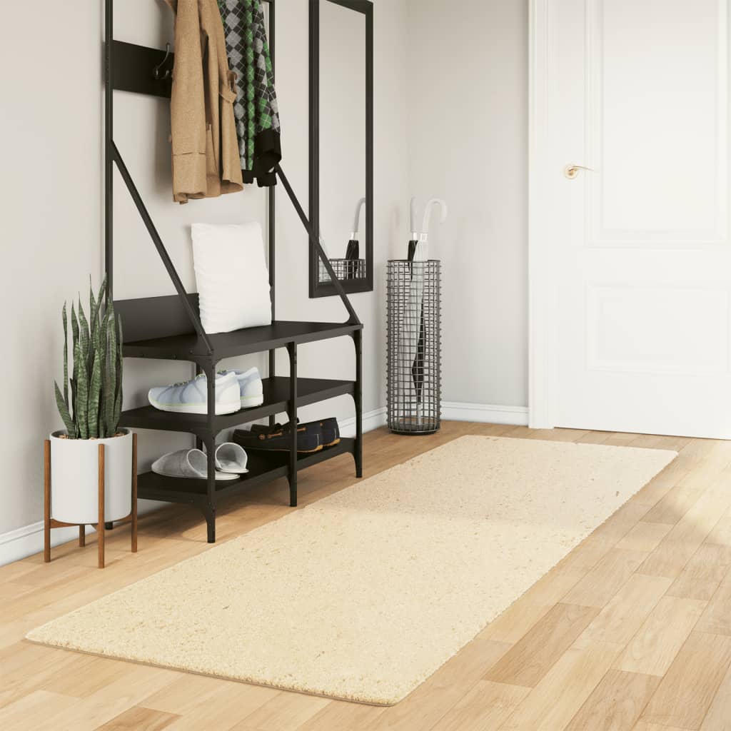 Alfombra de pelo corto suave lavable HUARTE antracita 100x200cm