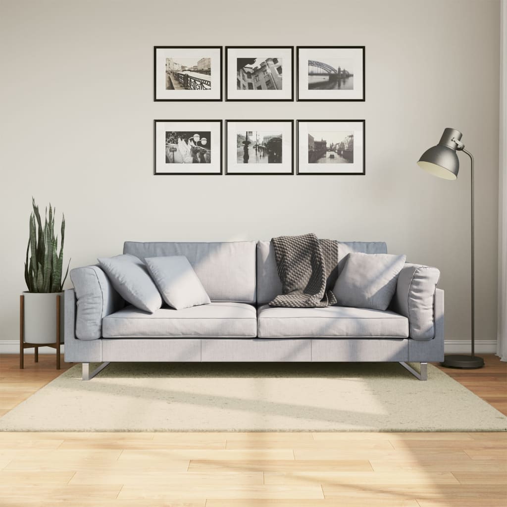 Alfombra de pelo corto suave lavable HUARTE antracita 100x200cm