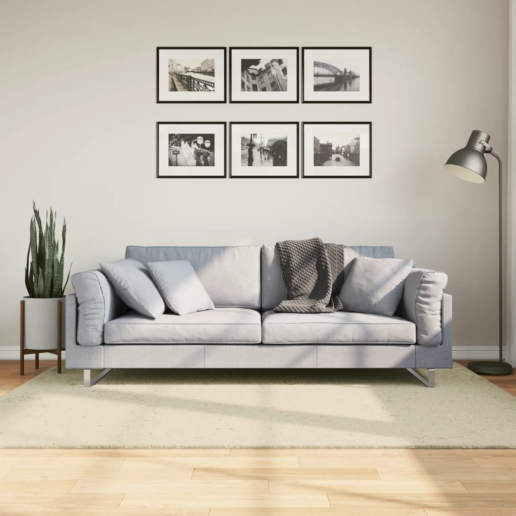 Alfombra de pelo corto suave lavable HUARTE antracita 100x200cm