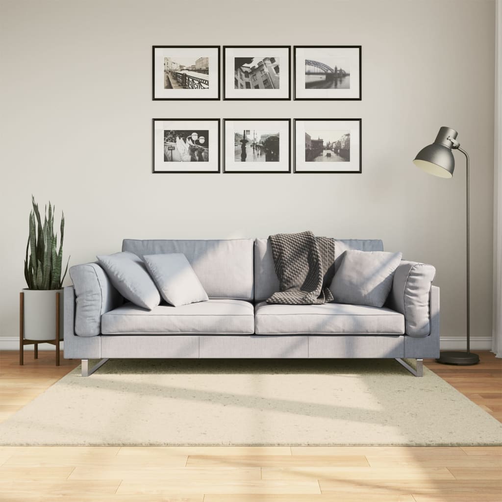 Alfombra de pelo corto suave lavable HUARTE antracita 100x200cm