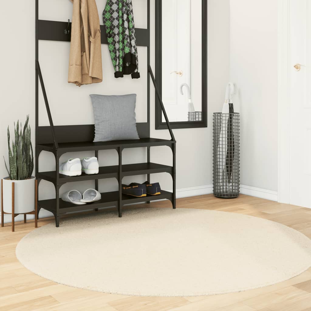 Alfombra de pelo corto suave lavable HUARTE antracita 100x200cm